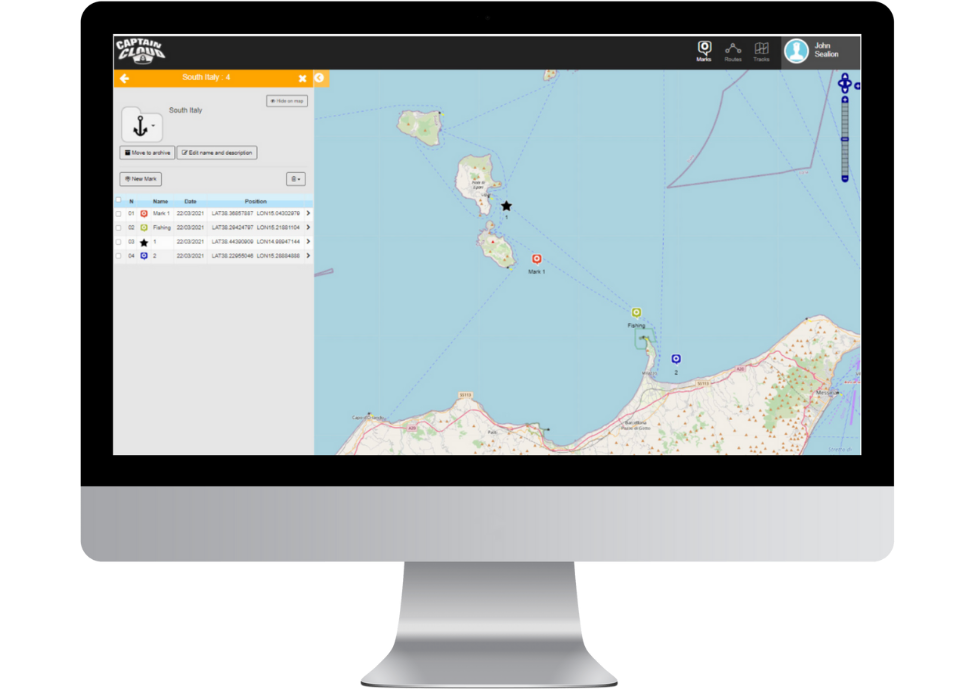 Captain Cloud — backup automatico delle rotte